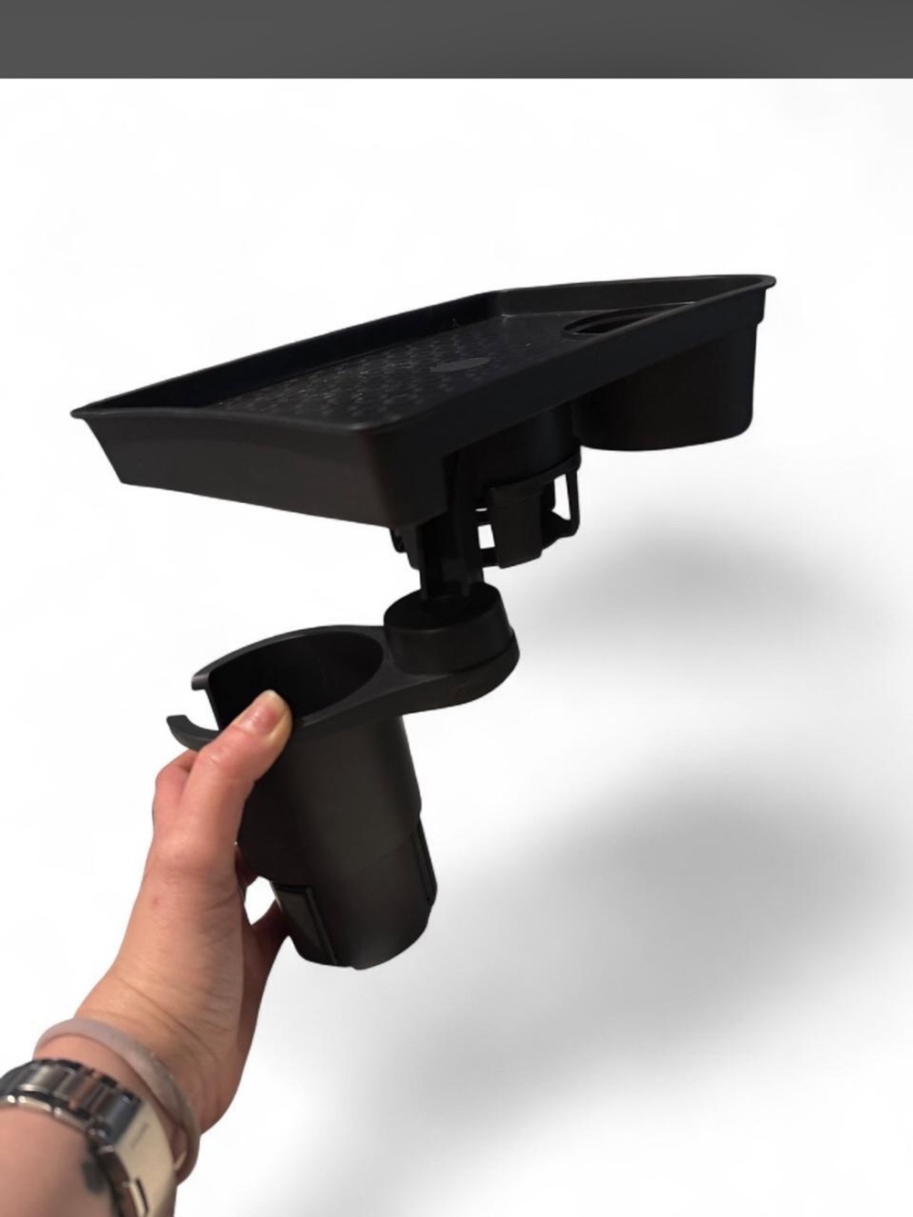 Universal Black car double Cup Holder/ food  Tray/ phone holder/ Organizer